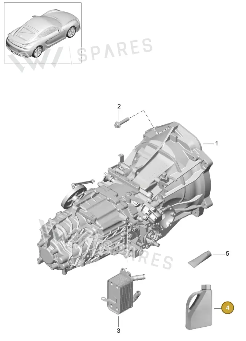 00004330548 — Porsche Cayman GT4 (2015-2016) diagram p45302000, position 4