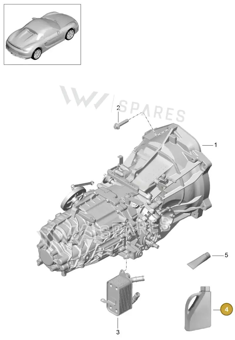 00004330548 — Porsche Boxster Spyder (2015-2016) diagram p46302000, position 4