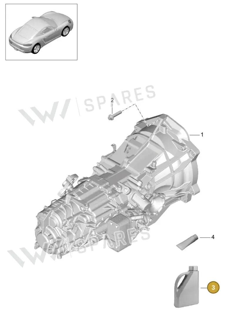 00004330548 — Porsche Cayman (2016-2019) diagram p50302000, position 3