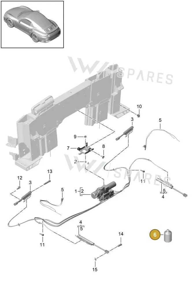 00004330550 — Porsche 911 (2016-2019) diagram p47000001, position 6