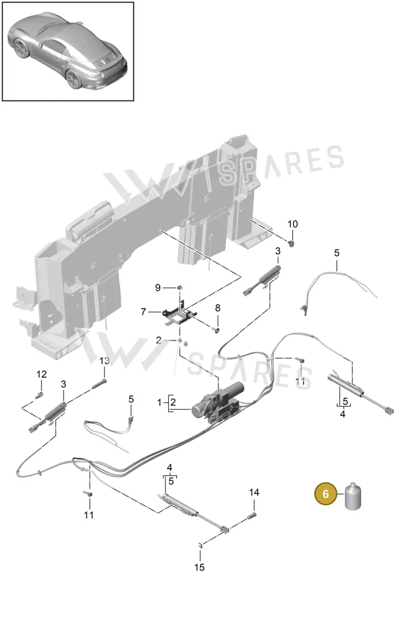00004330550 — Porsche 911 (2016-2019) diagram p47000001, position 6