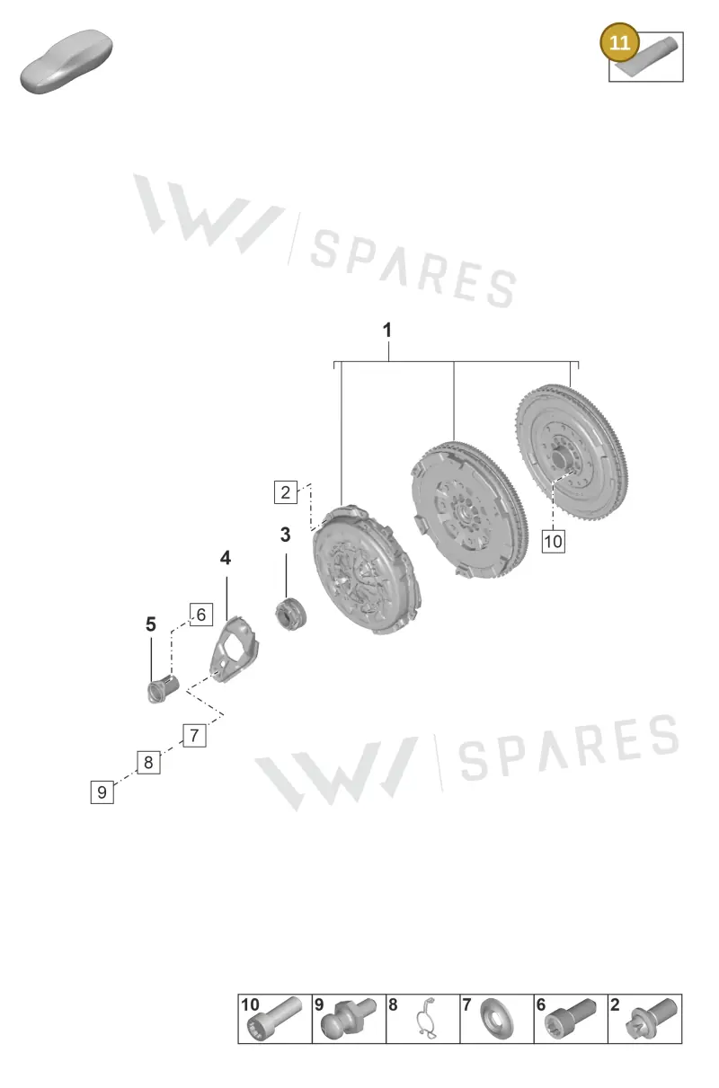 00004330573 — Porsche 911 (2018-2024) diagram p53301200, position 11