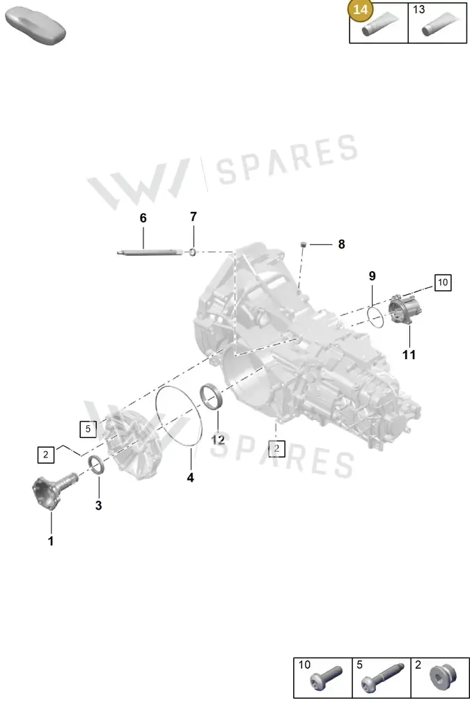 00004330573 — Porsche Boxster Spyder (2019-2020) diagram p54301150, position 14
