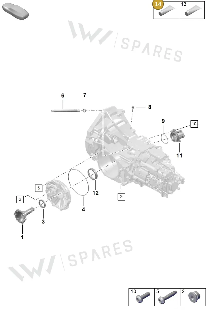 00004330573 — Porsche Boxster Spyder (2019-2020) diagram p54301150, position 14