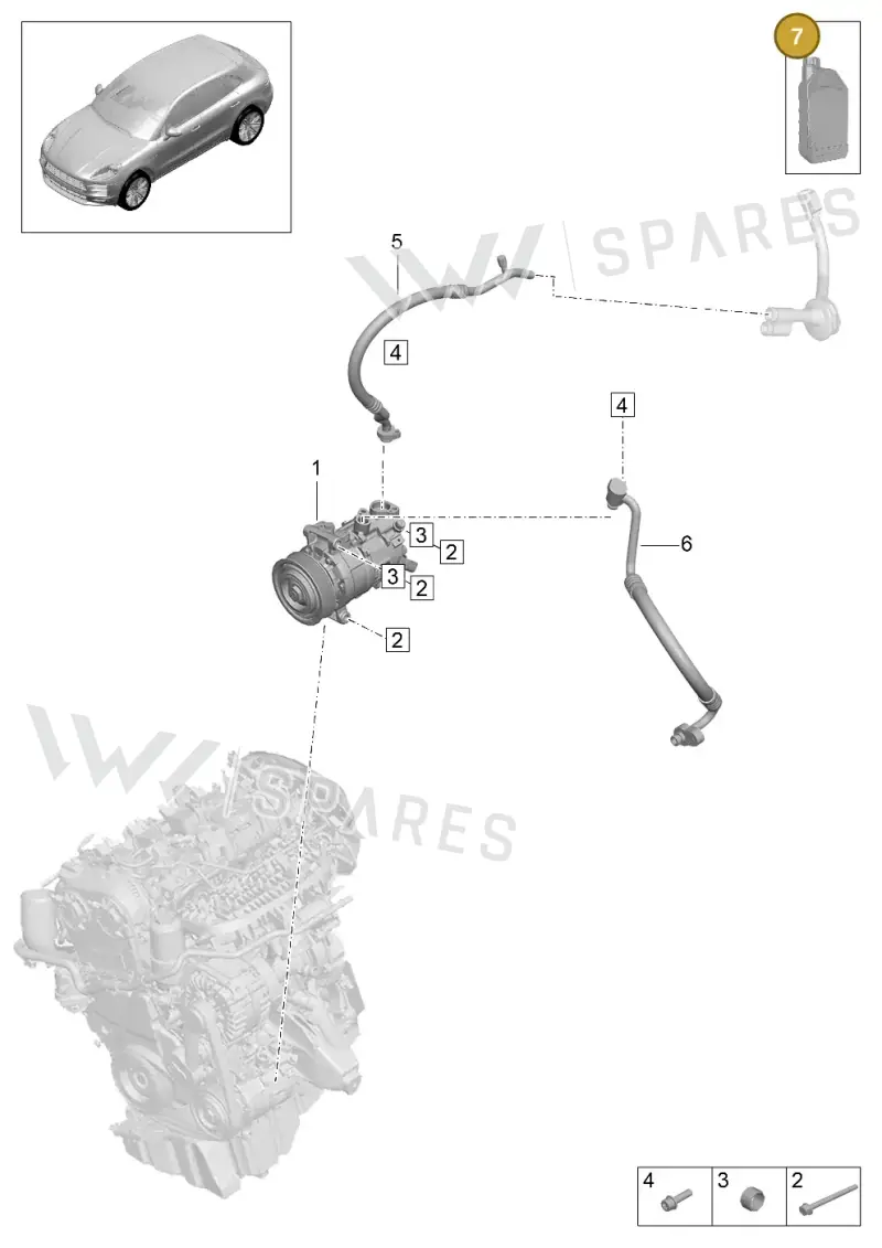 00004330579 — Porsche Macan (2018-2022) diagram p52814201, position 7
