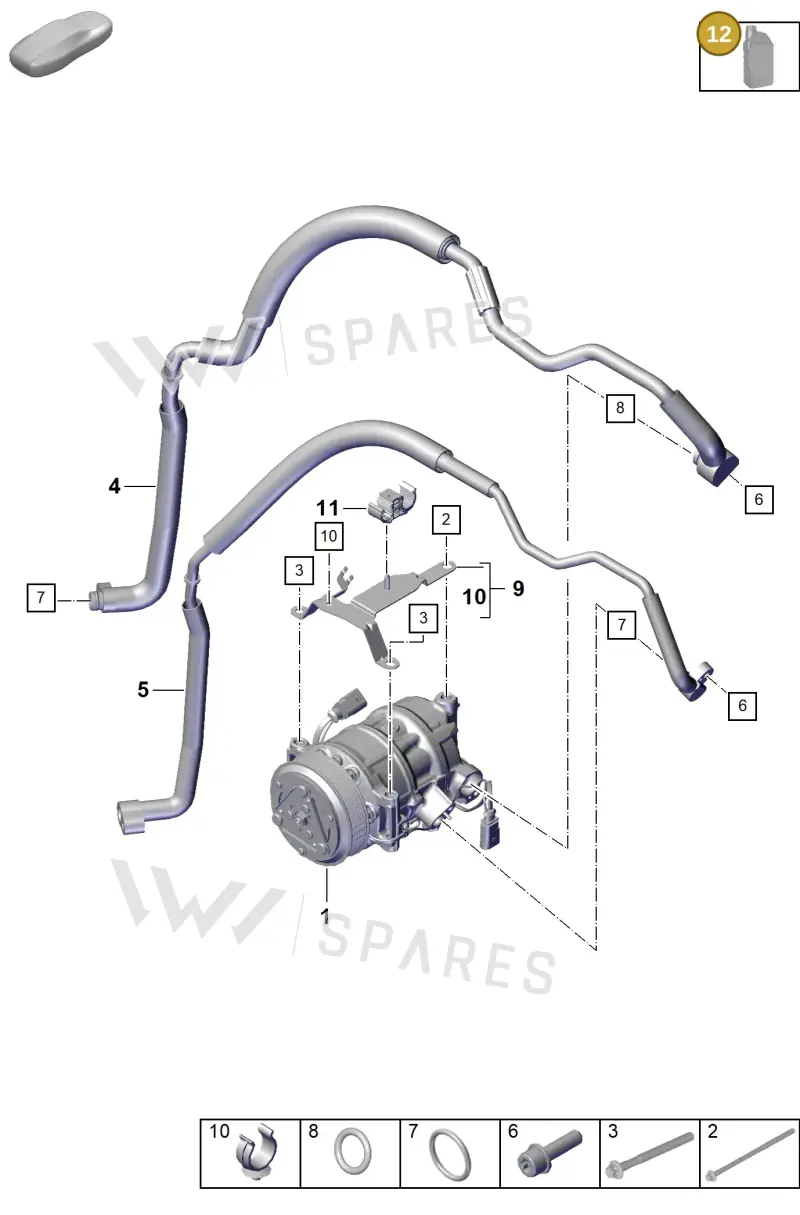 00004330579 — Porsche Boxster Spyder (2019-2020) diagram p55814200, position 12