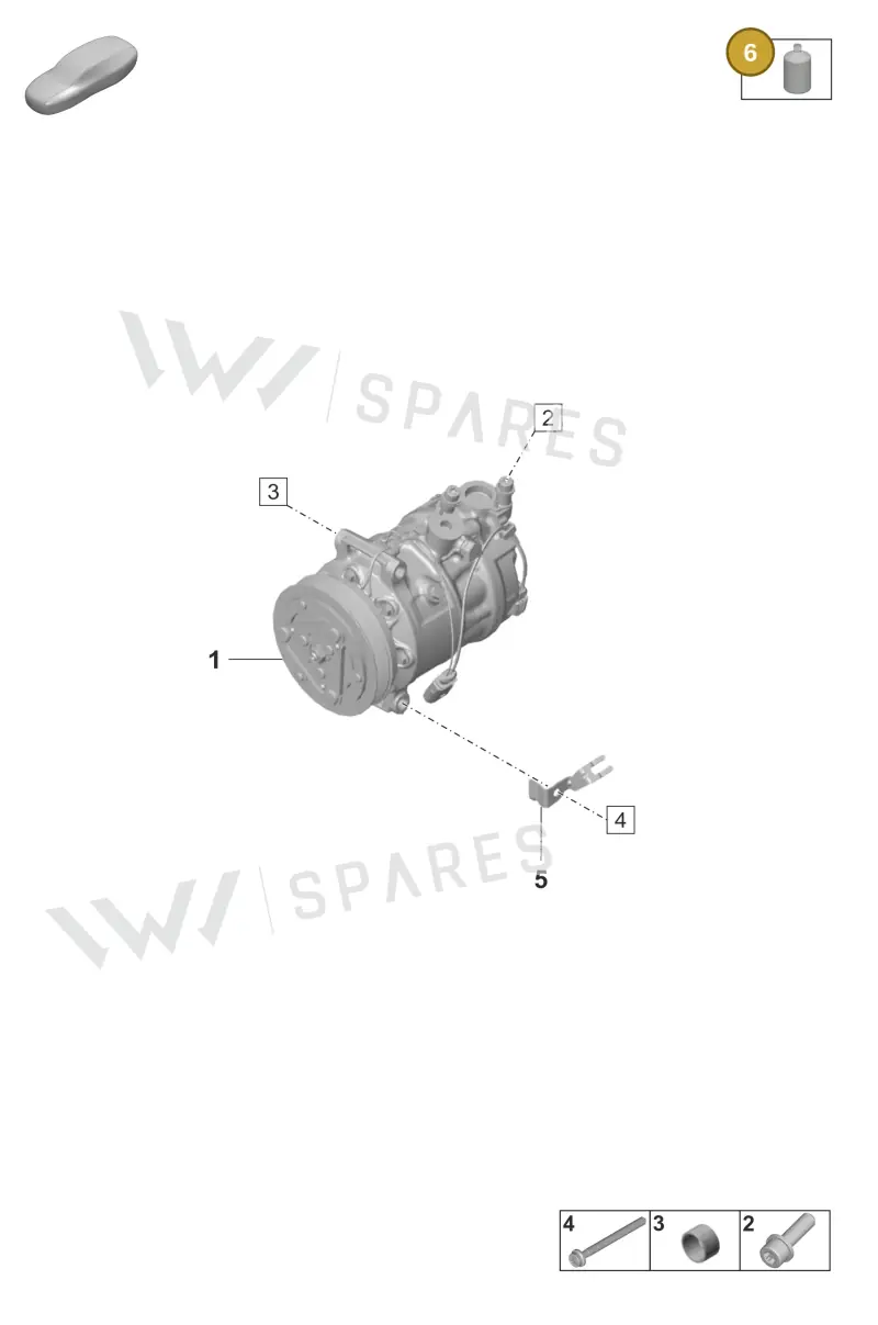 00004330579 — Porsche Panamera (2020-2023) diagram p58814100, position 6