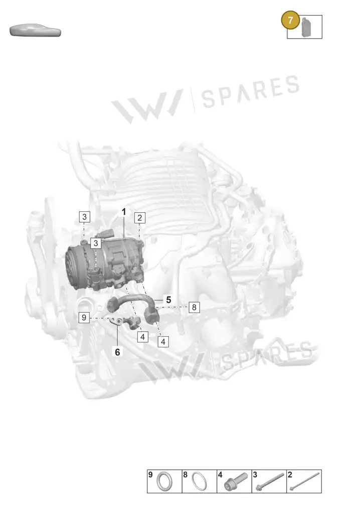 00004330579 — Porsche 911 (2021-2022) diagram p59814200, position 7