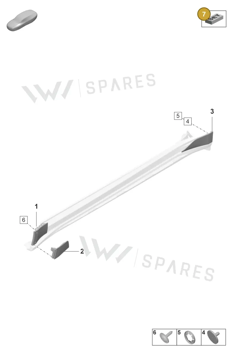00004330583 — Porsche Taycan Sport Turismo (2019-2024) diagram p56810400, position 7
