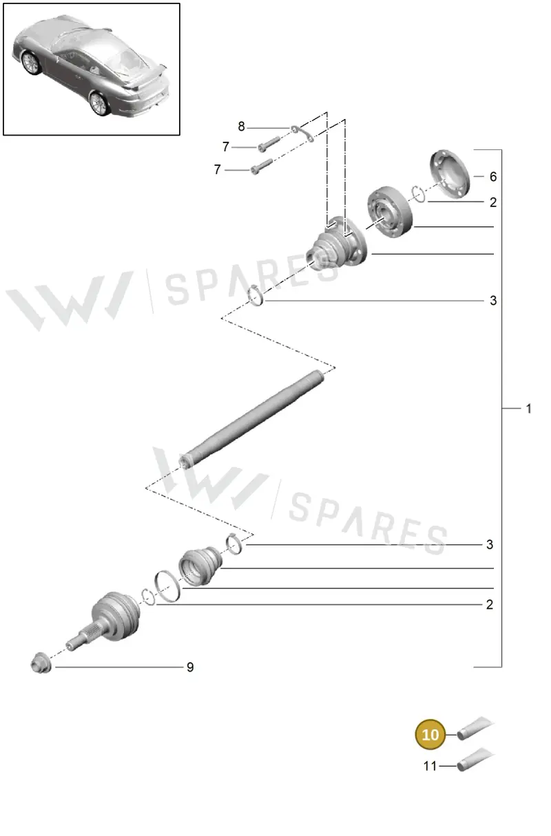 00004330585 — Porsche 911 (2013-2020) diagram p41501015, position 10