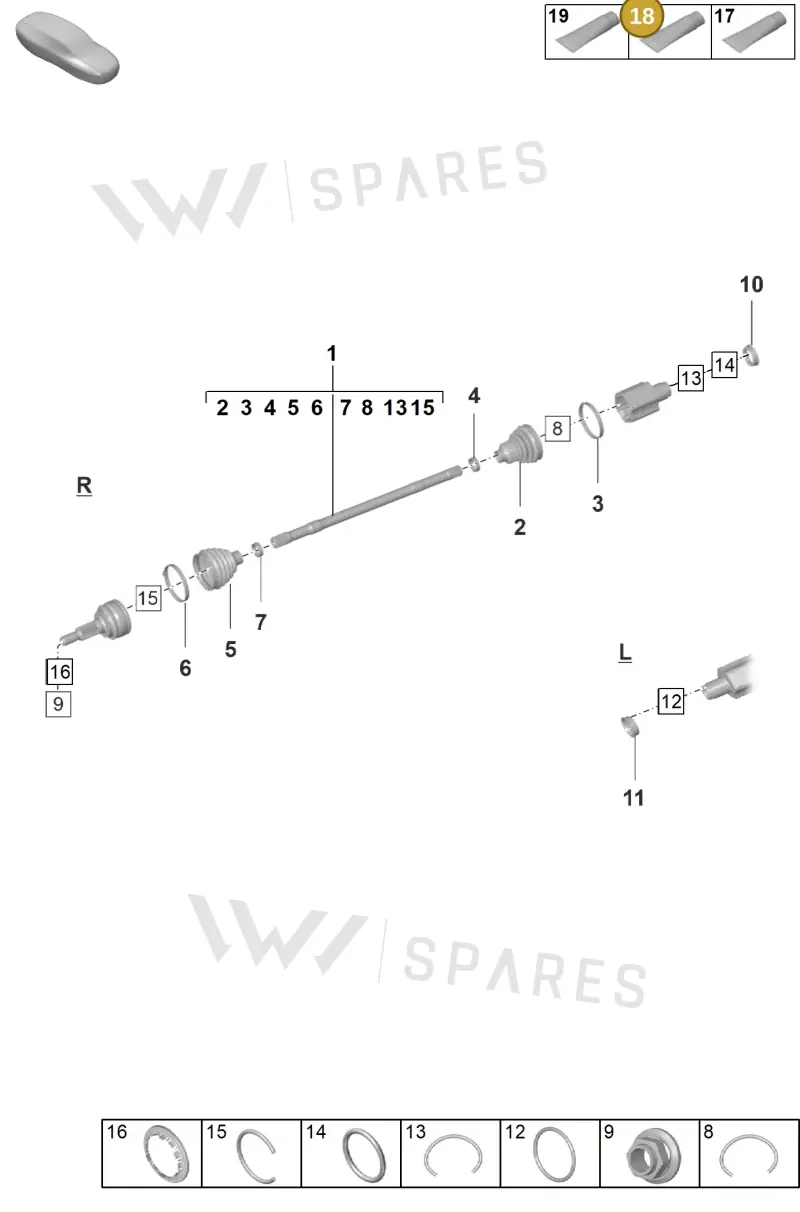 00004330585 — Porsche Taycan Sport Turismo (2023-2025) diagram p56401100, position 18