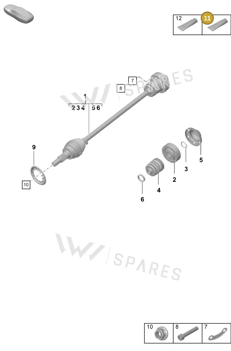 00004330585 — Porsche 911 (2024-2025) diagram p57401020, position 11