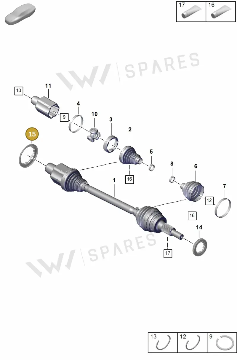 00004330585 — Porsche Panamera (2020-2023) diagram p58401100, position 15