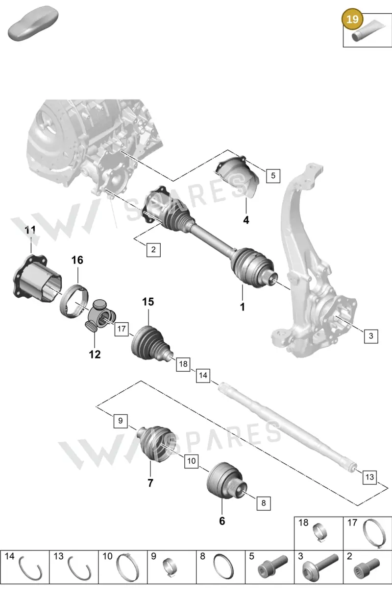 00004330585 — Porsche Cayenne Coupe (2023-2023) diagram p60401100, position 19