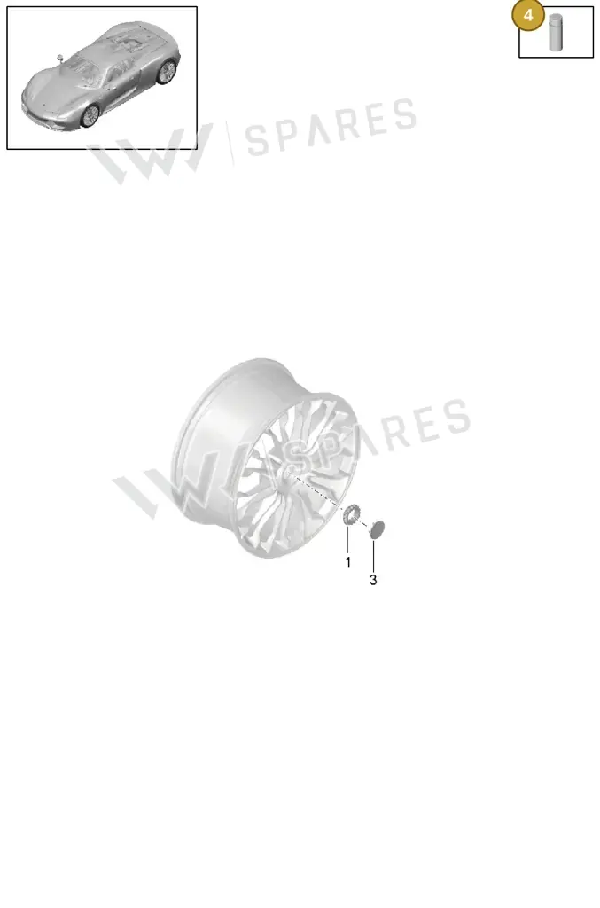 00004330605 — Porsche 918 Spyder (2014-2015) diagram p43601000, position 4