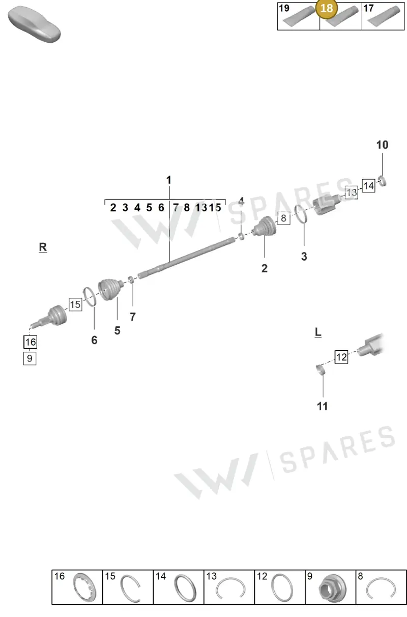 00004330628 — Porsche Taycan Sport Turismo (2023-2025) diagram p56401100, position 18