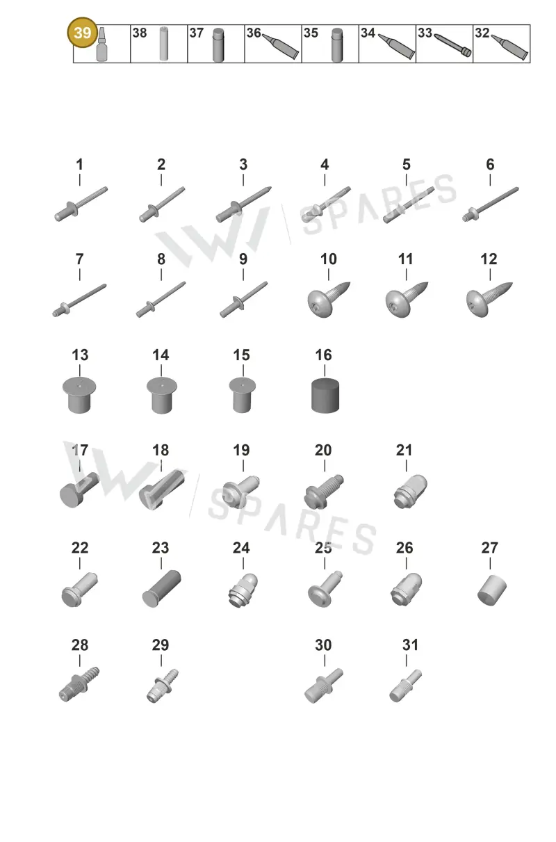 00004330648 — Porsche Taycan Sport Turismo (2019-2024) diagram p56801020, position 39