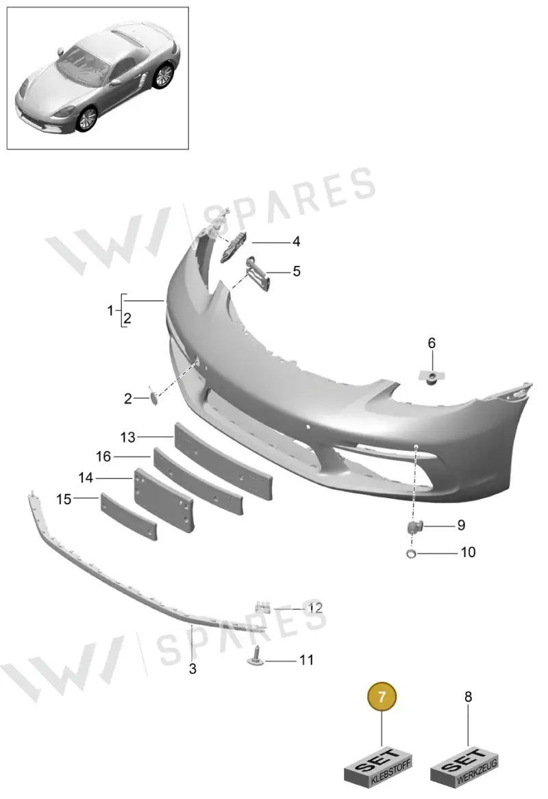 00004330653 — Porsche Boxster (2016-2019) diagram p48802000, position 7