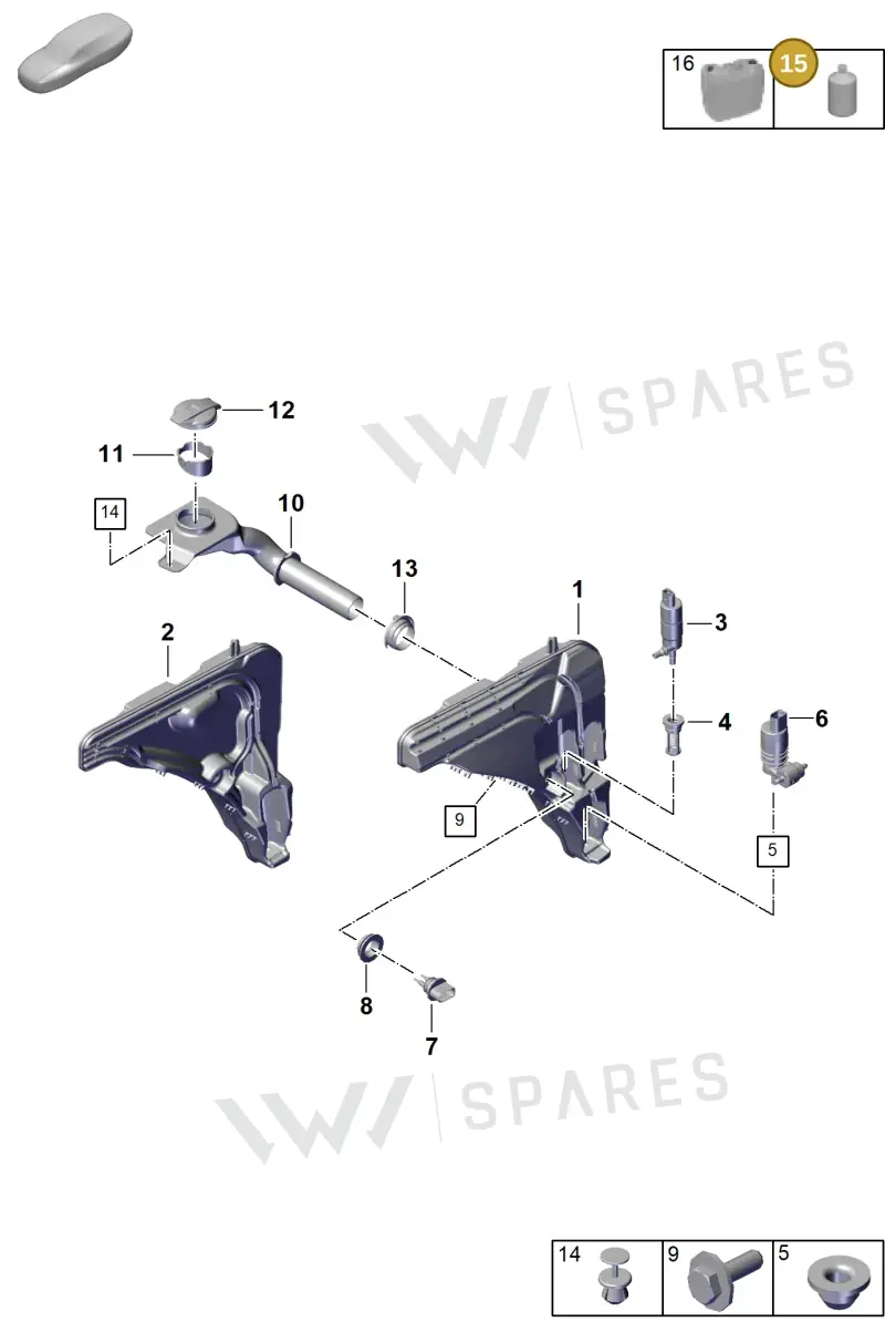 00004400204 — Porsche Cayenne Coupe (2023-2023) diagram p60906200, position 15