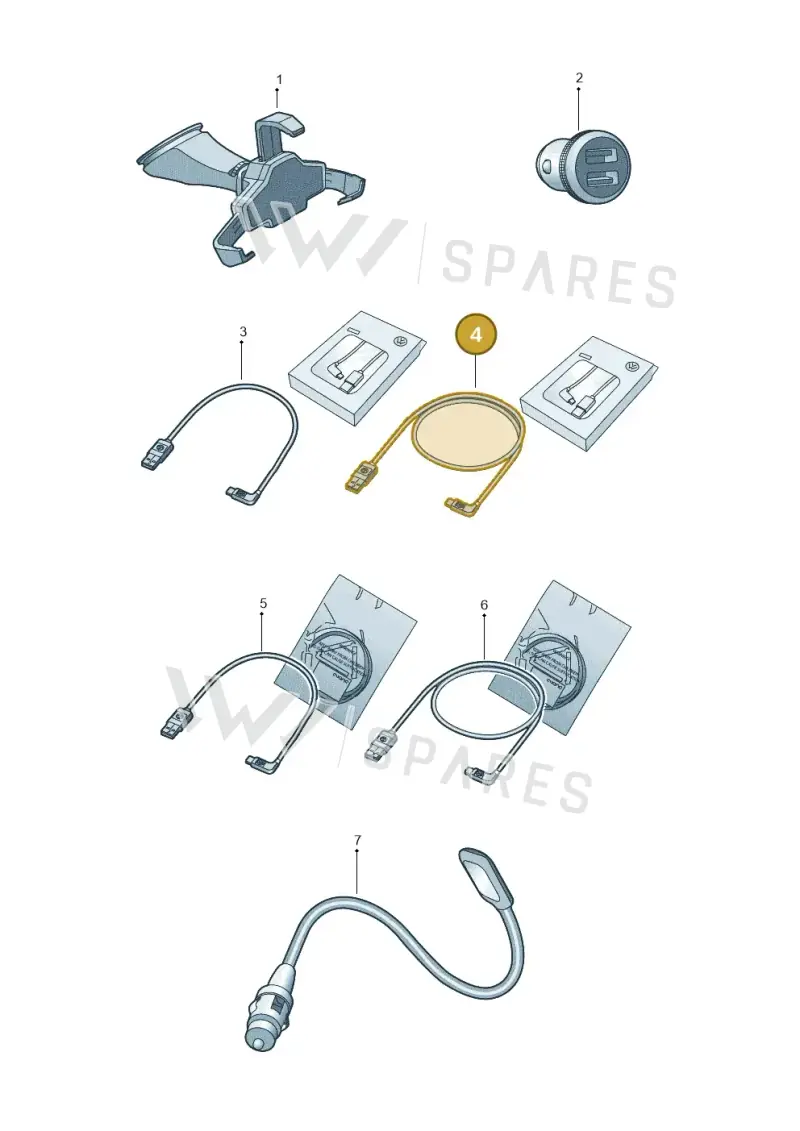 000051446AF — Volkswagen Golf 2.0 BlueMotion (2019-2024) diagram 15a051060, position 4