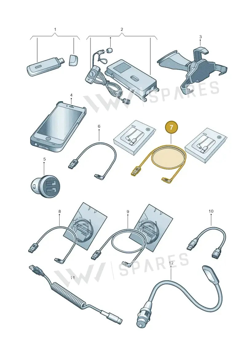 000051446AF — Volkswagen Caddy Maxi Kombi (2020-2024) diagram 827051600, position 7