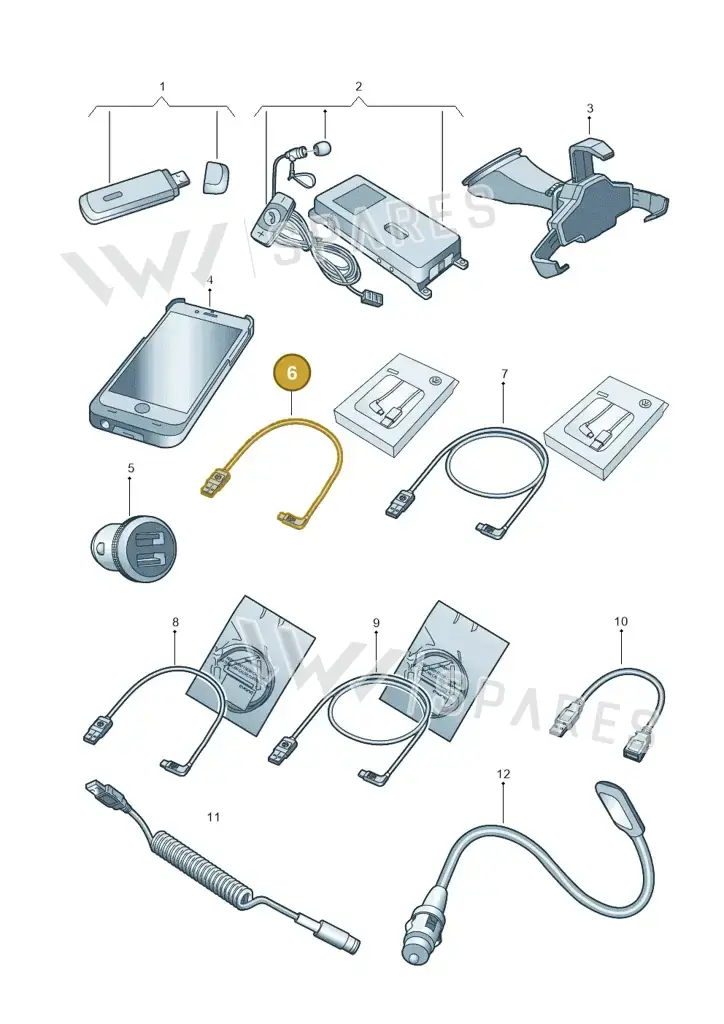 000051446AQ — Volkswagen Transport. multivan (2019-2024) diagram 827051600, position 6