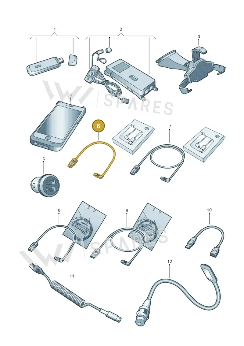 000051446AR — Volkswagen Caddy Maxi Kombi (2020-2024) diagram 827051600, position 6