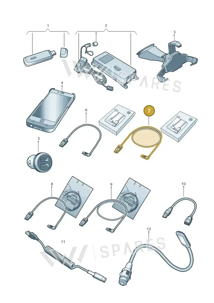 000051446AT — Volkswagen Transport. multivan (2019-2024) diagram 827051600, position 7