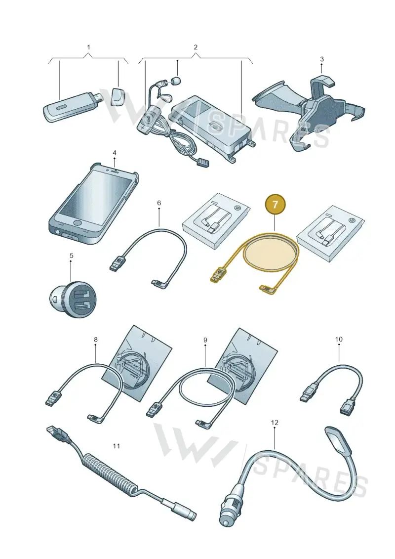 000051446BA — Volkswagen Multivan (2021-) diagram 827051600, position 7