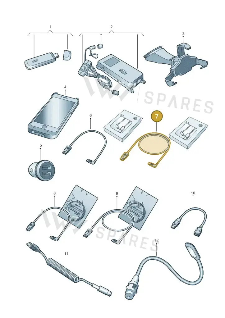 000051446BN — Volkswagen Caddy Maxi Kombi (2020-2024) diagram 827051600, position 7