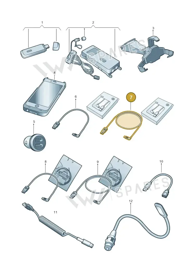 000051446BP — Volkswagen Caddy Maxi Kombi (2020-2024) diagram 827051600, position 7