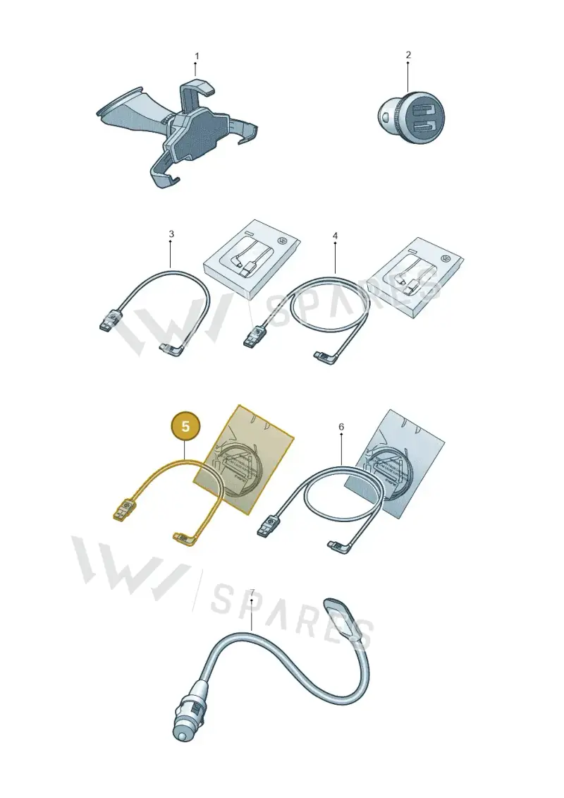 000051446BR — Volkswagen Golf (2019-2025) diagram 15a051060, position 5