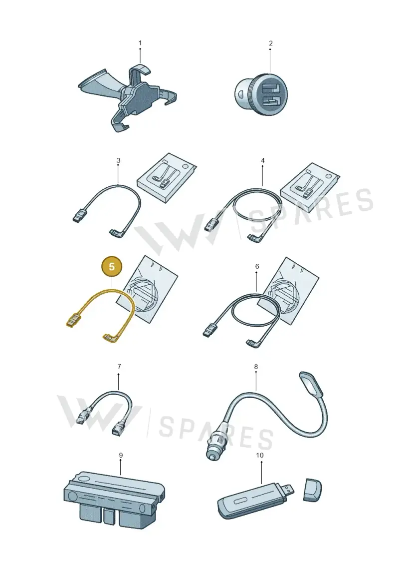 000051446BR — Volkswagen GOLF             "ZA." (2005-2007) diagram 602051060, position 5