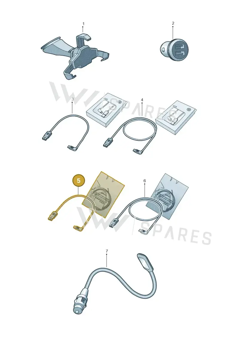 000051446BS — Volkswagen Golf 2.0 BlueMotion (2019-2024) diagram 15a051060, position 5