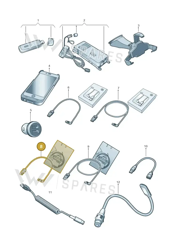 000051446BS — Volkswagen Caddy Maxi Kombi (2020-2024) diagram 827051600, position 8