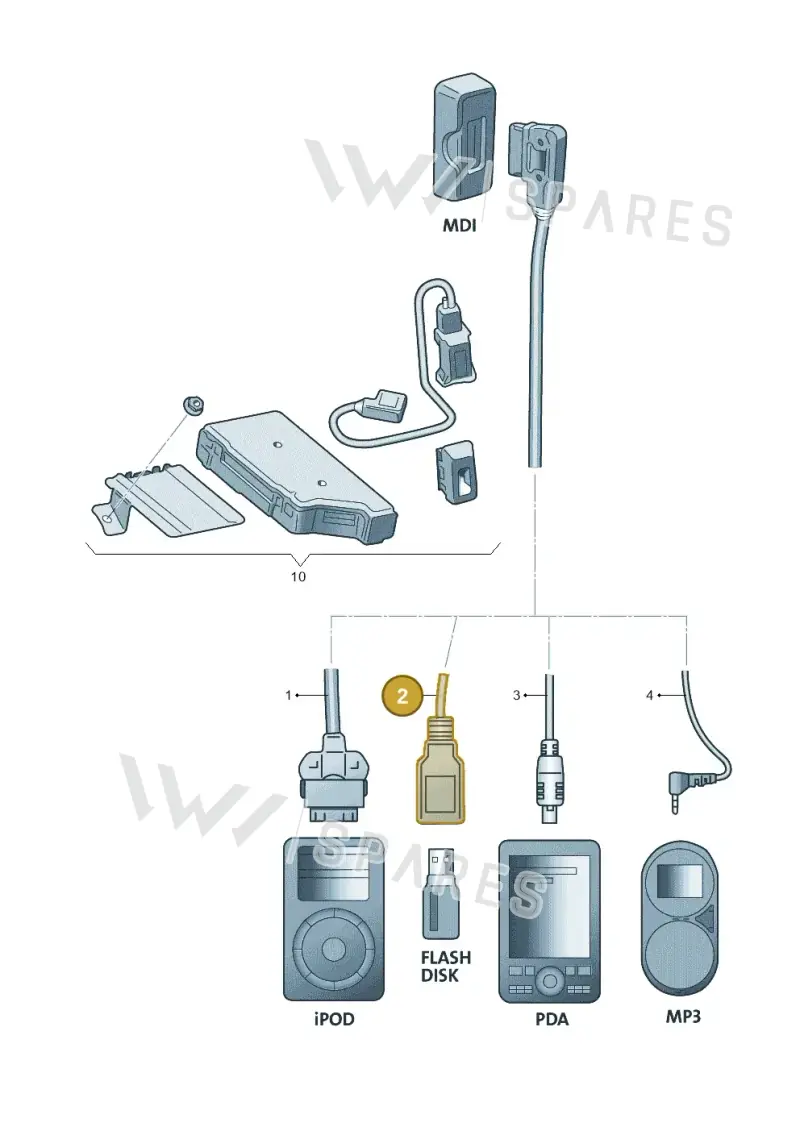 000051446B — Volkswagen Golf 1.6 (2015-2019) diagram 632051400, position 2