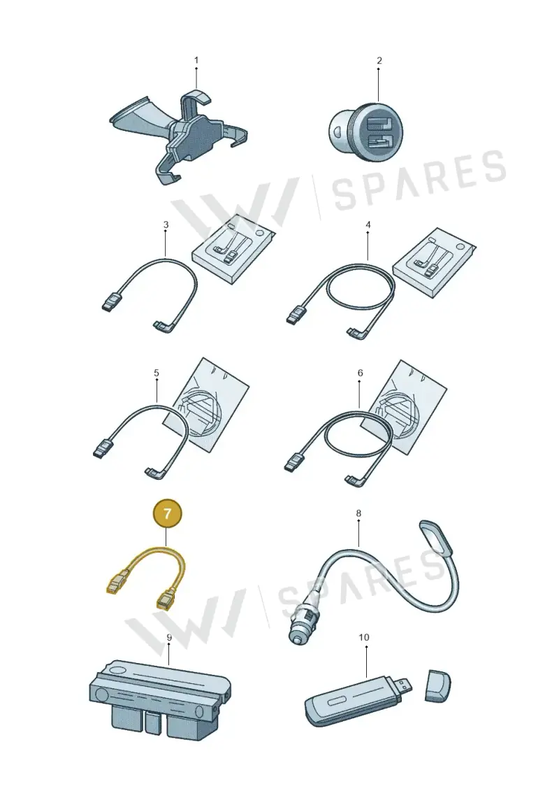 000051446T — Volkswagen GOLF             "ZA." (2005-2007) diagram 602051060, position 7