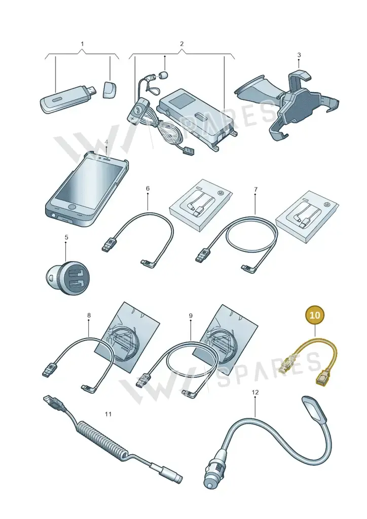 000051446T — Volkswagen Caddy Maxi (2020-2025) diagram 827051600, position 10