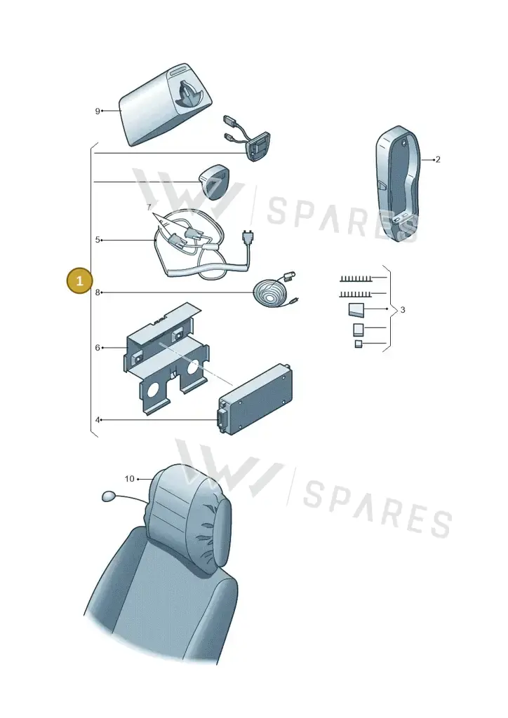 000051473G — Volkswagen Caddy Maxi Kombi (2010-2015) diagram 420060100, position 1