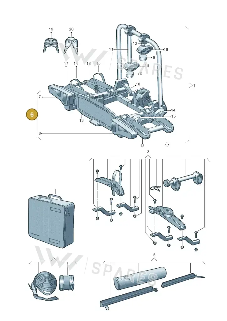 000052710A — Volkswagen Passat Estate (2023-2025) diagram 827071050, position 6