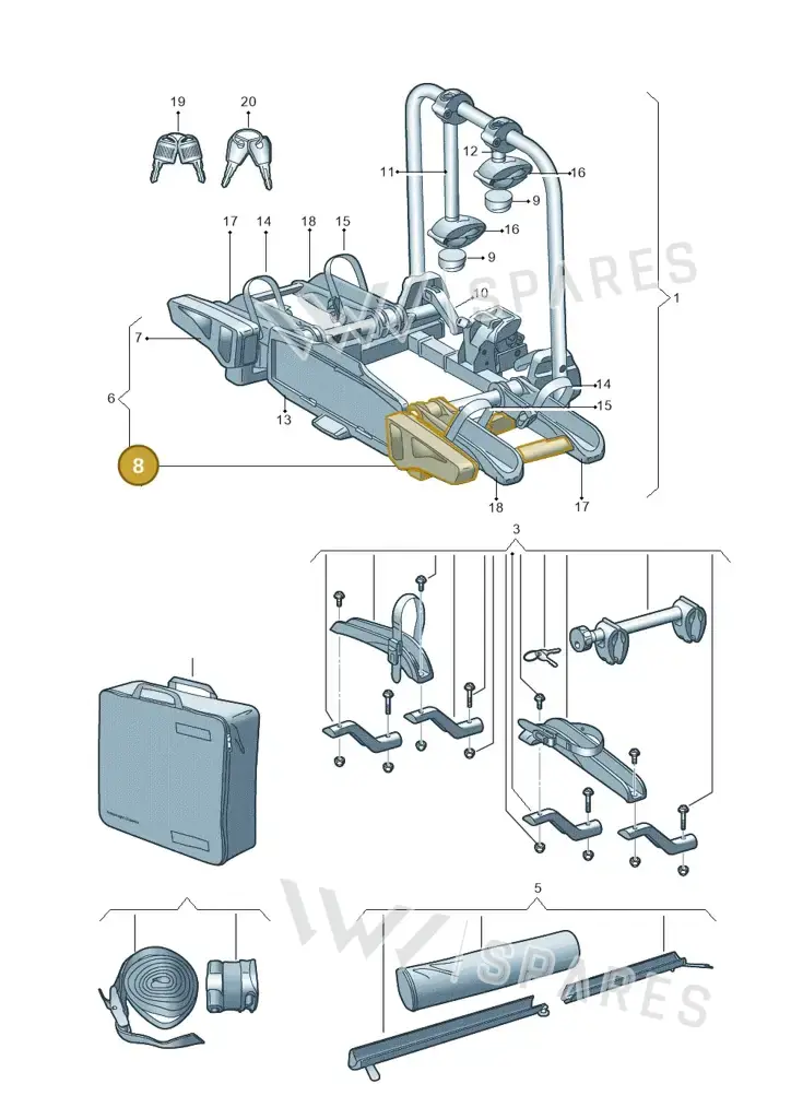 000052719A — Volkswagen Passat Estate (2023-2025) diagram 827071050, position 8