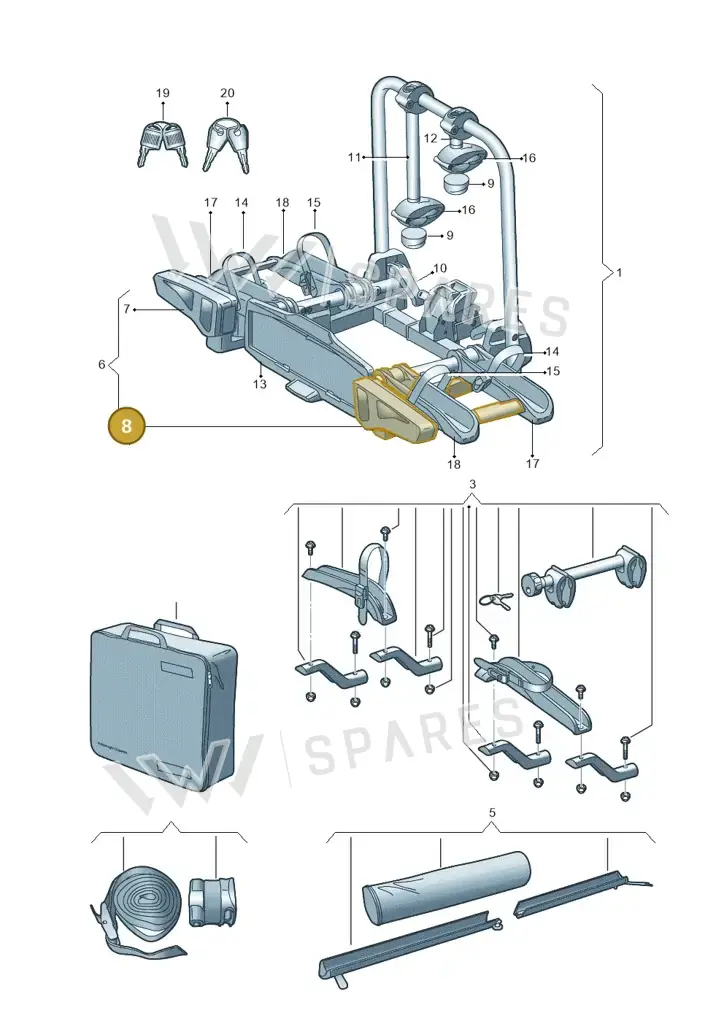 000052719D — Volkswagen Passat Estate (2023-2025) diagram 827071050, position 8