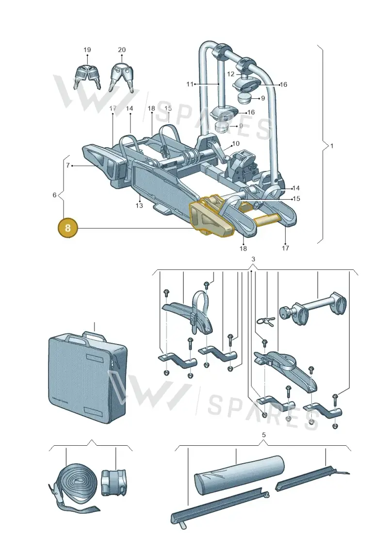 000052719D — Volkswagen Passat Estate (2023-2025) diagram 827071050, position 8