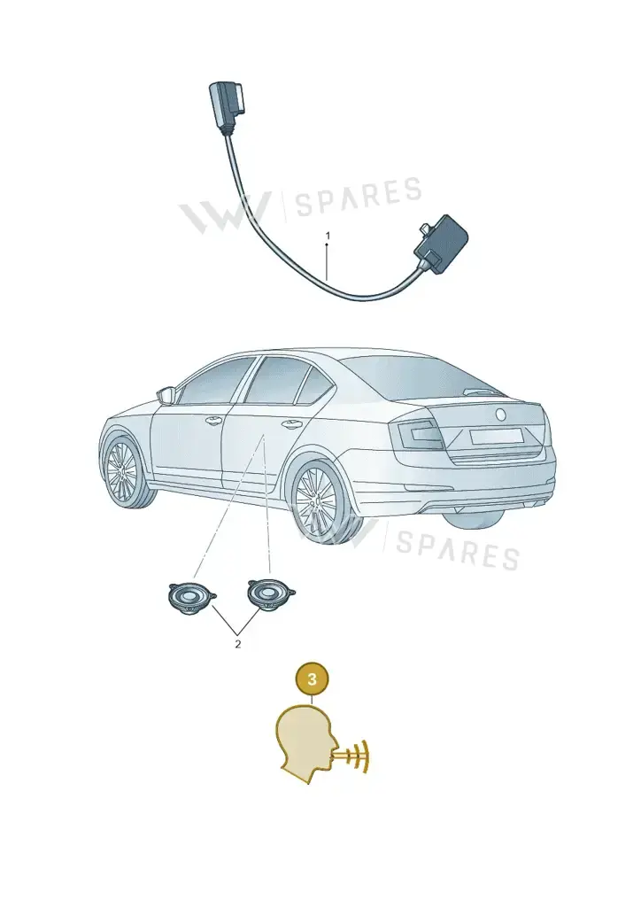 000054802 — Skoda Octavia (2017-2020) diagram 851051100, position 3