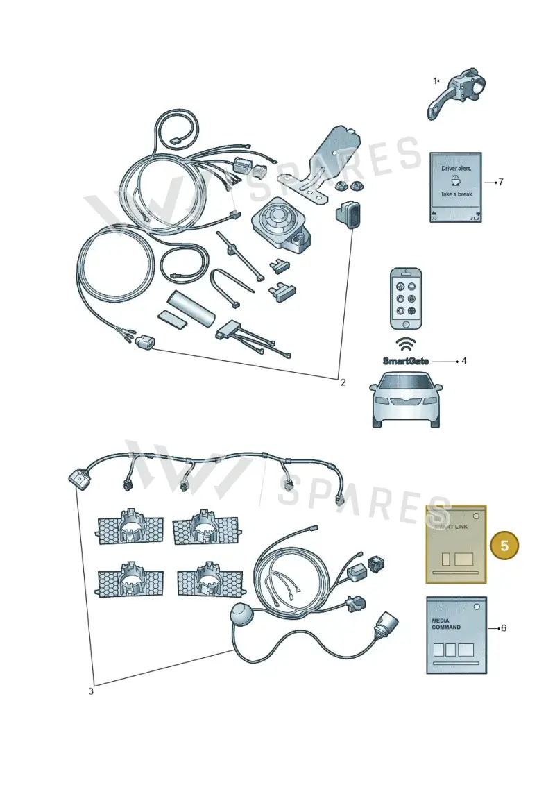 000054830A — Skoda Octavia (2017-2020) diagram 753035800, position 5