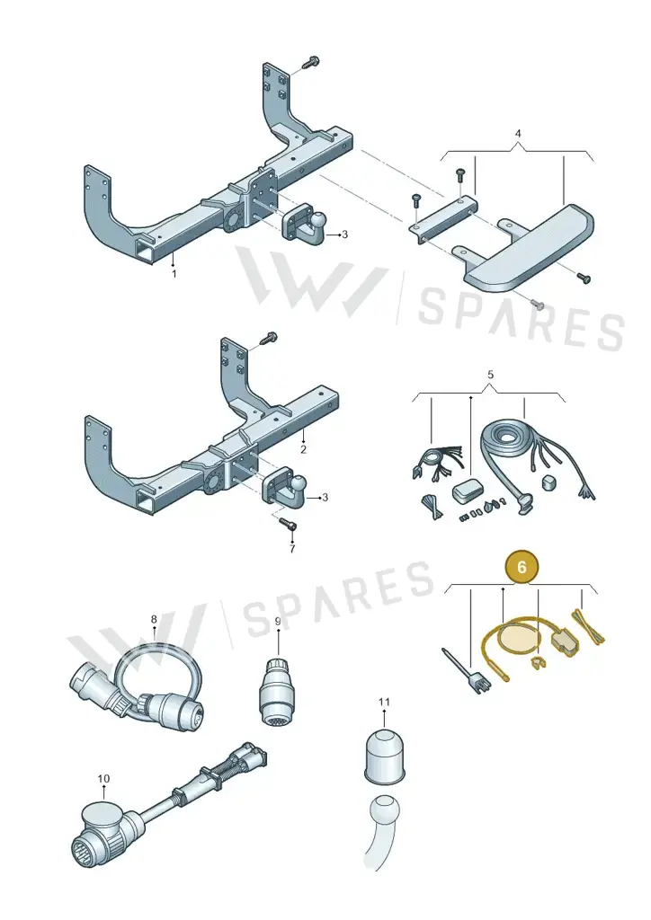 000055212B — Volkswagen MAN TGE 55 (2016-2021) diagram 806071010, position 6