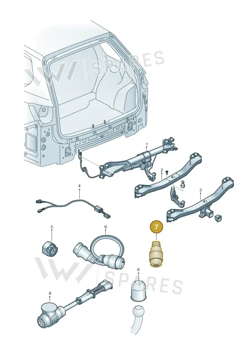 000055300D — Volkswagen Tiguan 2.0 4Motion (2017-2024) diagram 439071010, position 7