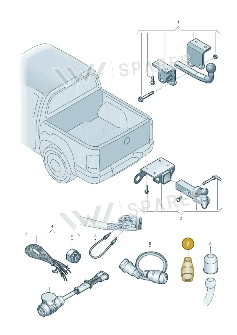 000055300D — Volkswagen Amarok twin cab (2022-) diagram 894071010, position 7