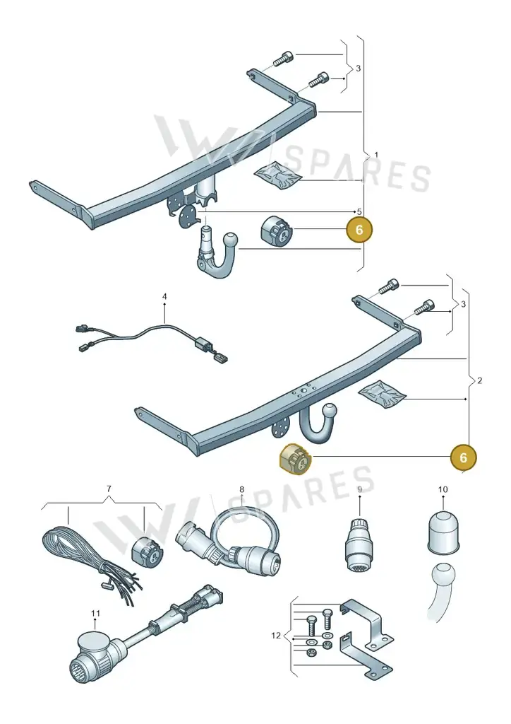 000055308 — Volkswagen Polo 1.0 BlueMotion (2017-2024) diagram 827071010, position 6