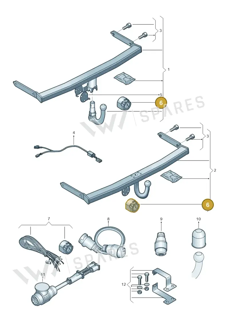 000055308 — Volkswagen Polo 1.0 BlueMotion (2017-2024) diagram 827071010, position 6